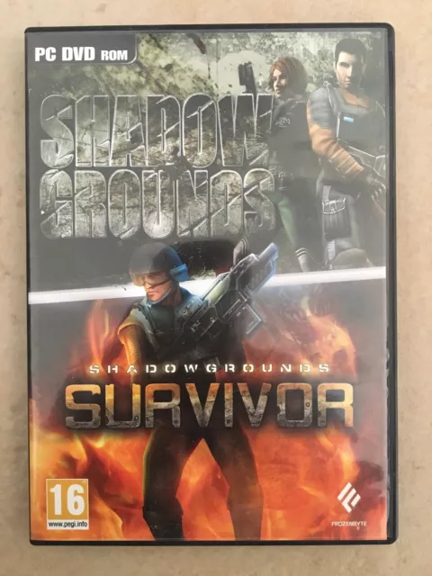 Shadow Grounds + Shadowgrounds Survivor Gioco Videogame Computer Pc Dvd Rom Ita