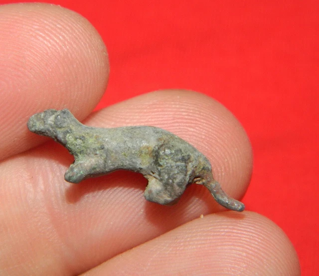 Exvoto Idolo estatuilla bronce little cat Idol Roman Ancient ( S I - II )