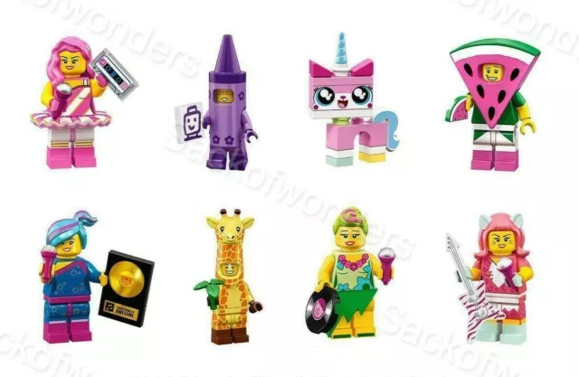 8 PCS LEGO MOVIE 2 Minifigures Figures Set - Party Favor Cupcake Cake Toppers #2