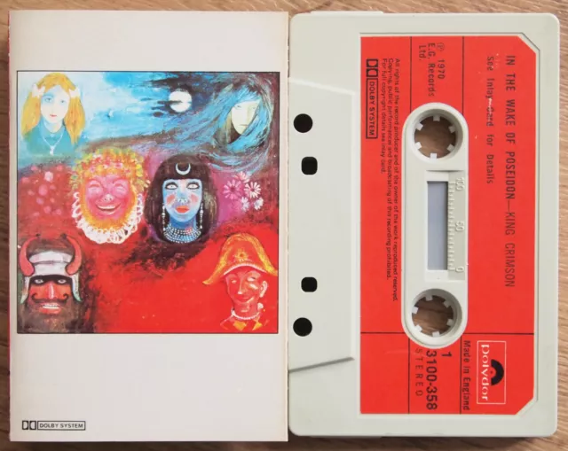 King Crimson - In The Wake Poseidon (Polydor 3100358) 1977 Uk Cassette Reissue