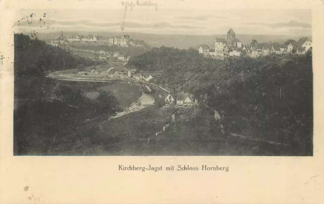 Ansichtskarte  Schloss Hornberg, Kirchberg-Jagst, versandt 1922
