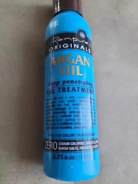 Ren Pure Originals Argan Oil Deep Penetrating Hair Treatment 3.75oz NO Sulfates 3