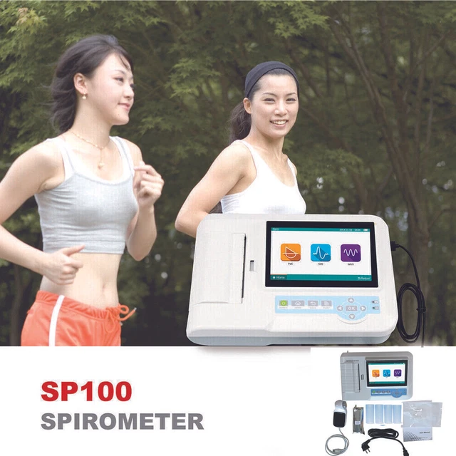FDA Color Spirometer Portable lung function testing device Spirometry printer,CE