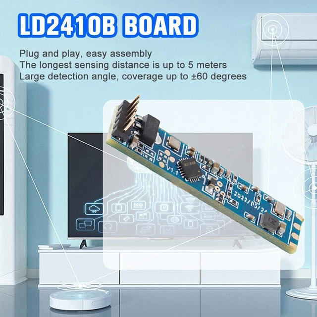 Modulo radar rilevamento presenza umana intelligente 24 g Fmcw 24 ghz NUOVO millimetro S0R1