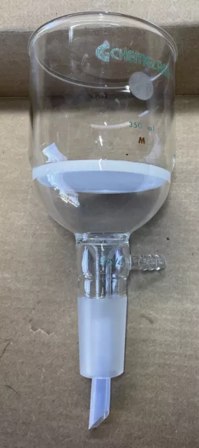 Buchner Filter Funnel, ChemGlass, Medium, Vacuum Attachment, 350 mL, CG-1406-28