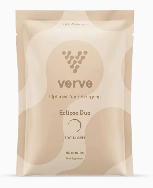 Verve Menu VERVE ECLIPSE DUO Twilight 60 Caps for Sleep, Chaga Theanine Cherry ...