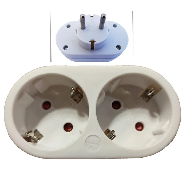 DOPPELSTECKER MEHRFACHSTECKER STECKDOSE Steckdosenadapter Multistecker ...