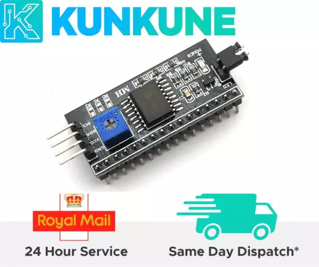 IIC/I2C/TWI/SPI serielle Schnittstelle 1602 LCD Display Board Modul Arduino - UK