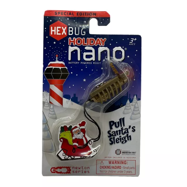 HexBug Holiday Nano Pull Santa's Sleigh Special Edition 2013 Christmas SEALED