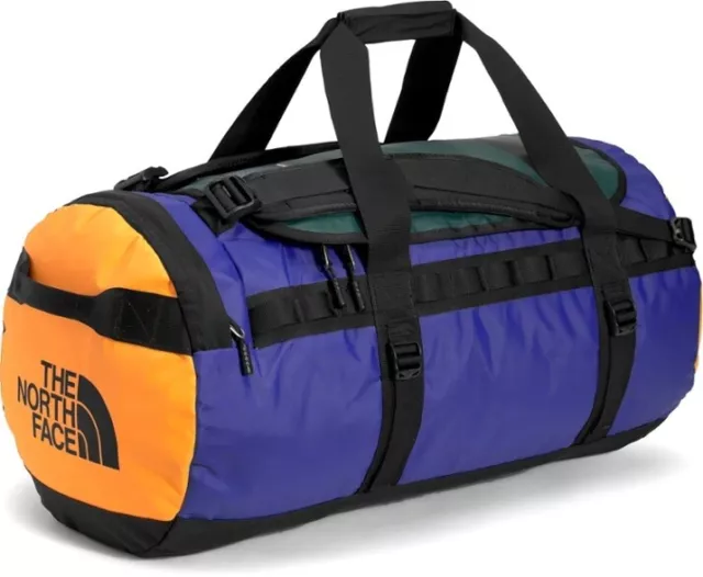 The North Face Base Camp Duffel Bag Medium 71L New Ponderosa Green Blue Orange