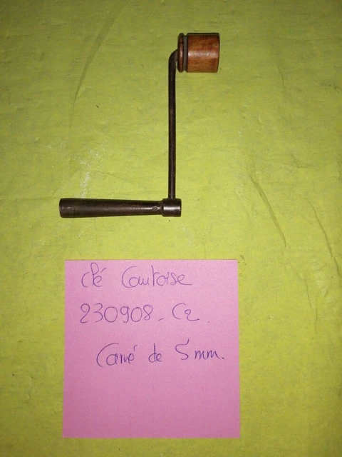 Lot De 6 Clés De Remontoir Pour Pendule Comtoise, 18/19ème, Métal Et Bois