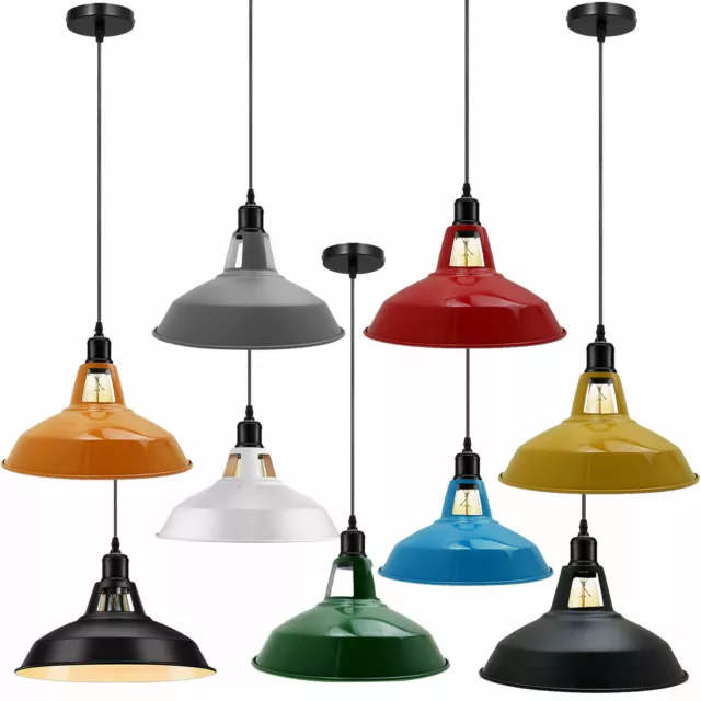 Pendant Light Shade Vintage Industrial Metal Chandelier Retro Ceiling Lamp Shade