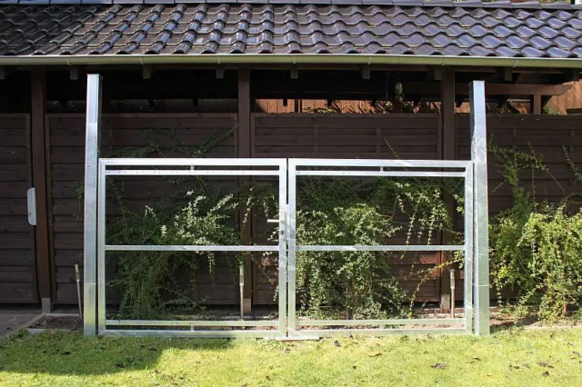Einfahrtstor Hoftor Gartentor Zauntor Metalltor für eine bauseitige Holzfüllung