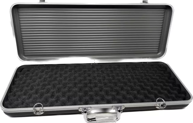 Scratch & Dent Discounted Black Aluminum & ABS 500 Poker Chip Case, No Chip Tray