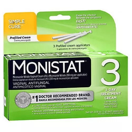 Antifúngico vaginal Monistat 3 Simple Cure precargado 3 E