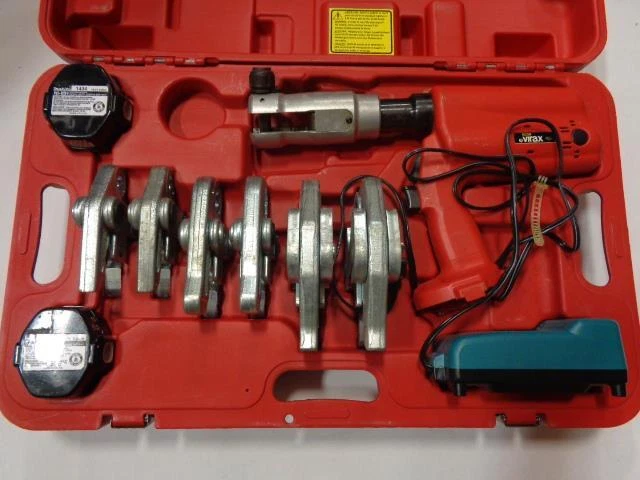Used Stanley Virax P20+ Crimping Tool 253022 2 Batteries And Charger Included Sr