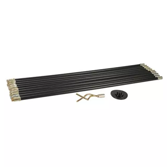 SET DI ASTE PER DRENAGGIO 12 PZ STURALAVANDINI ASTE DA SCARICO 920mm SILVERLINE