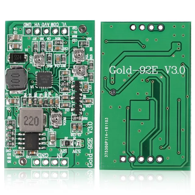 Boost Board Module LCD TCON Board VGL VGH VCOM AVDD 4 Adjustable Gold-92E Zh EOB