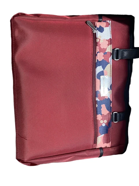 Samantha Brown 22" Spinner with Satchel 2-piece Set-Burgundy Geo Camo-NWT 7