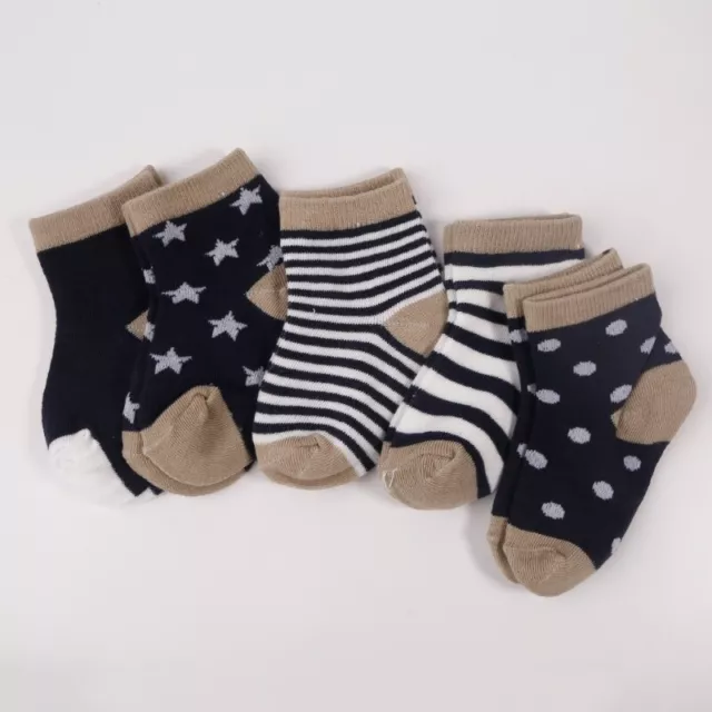 5 Pairs Cartoon Baby Socks Spring Autumn Infant Toddlers Girls Boys Ankle Socks 2