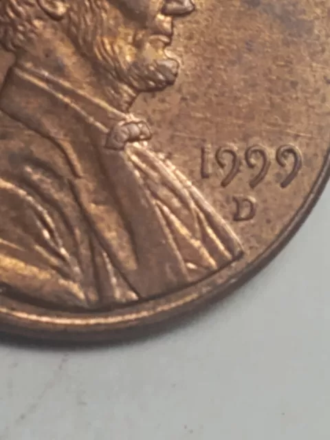 1999 D Double Die Rare Die Clash Lincoln Penny