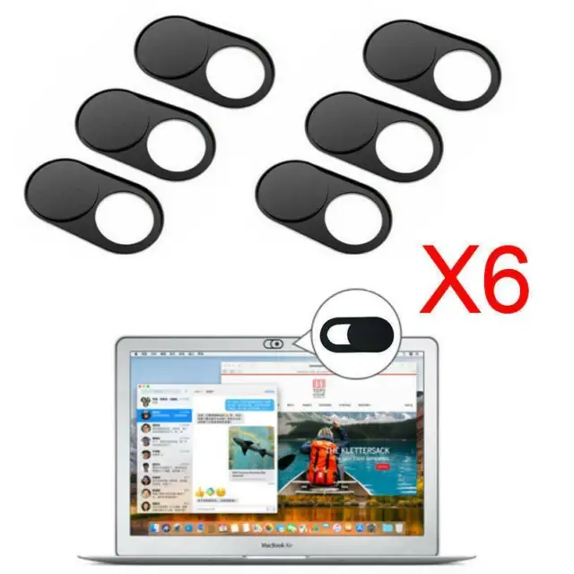 6 x WebCam Cover Camera Privacy Color Sticker for Macbook Air Iphone Samsung