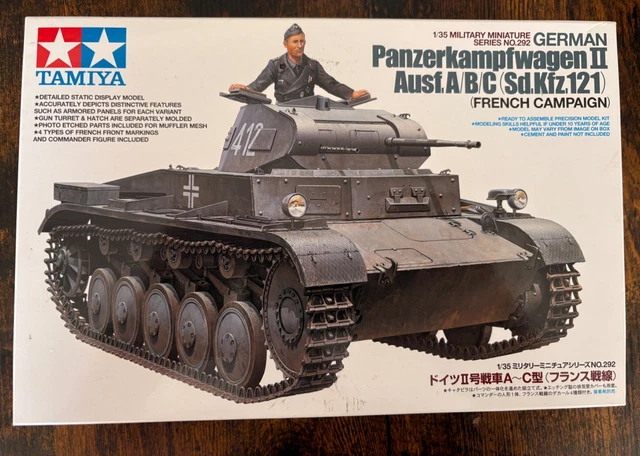 TAMIYA 1:35 35292 German Panzerkampfwagen II Ausf. A/B/C (Sd.Kfz.121 ...