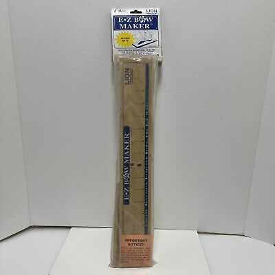 De colección 1993 Offray EZ Bow Maker Lion Ribbon Co. Nuevo en paquete hecho en EE. UU.