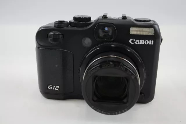 Canon Powershot G12 Digital Compact Camera w/ Canon 5x IS Zoom Lens