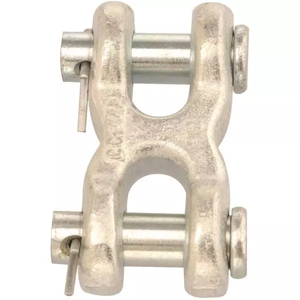 (50)-Forged Steel Zinc Plated 1/4" x 5/16" Chain Double Clevis T5423300