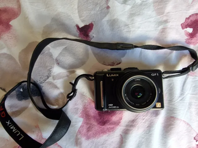 Panasonic Lumix DMC-GF1 Mirrorless Camera + Kit Lens + Case + Charger - USED