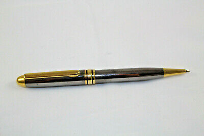 Graphite Gray with Gold Tone and Brass Polished Metal Ballpoint Pen