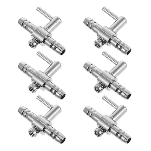 8 Pieces Air Flow Control Valve Lever Aquarium Distributor Splitter Fish Tank