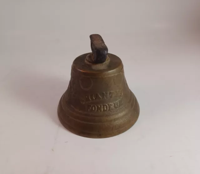 Antique 1878 SAIGNELEGIER Chiantel Foundeur Brass Bell Chiantel Fondeur Swiss...