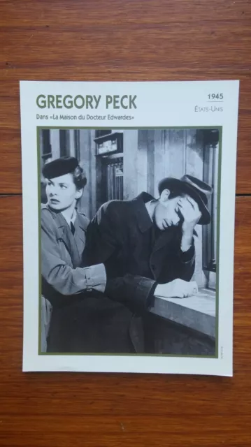 GREGORY PECK La maison du Doc... fiche cinéma carte lobby card actor movie 1992