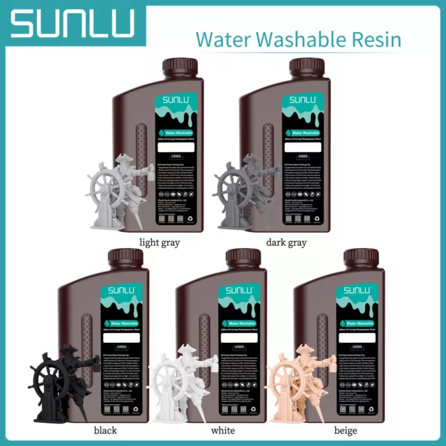 Sunlu SLA LCD 3D Drucker Water Washable Resin UV Photopolymer Harz 365-405nm