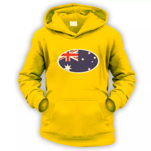 Australian Flag Kids Hoodie -x9 Colours- Oz Auzzie Surf Commonwealth Cricket