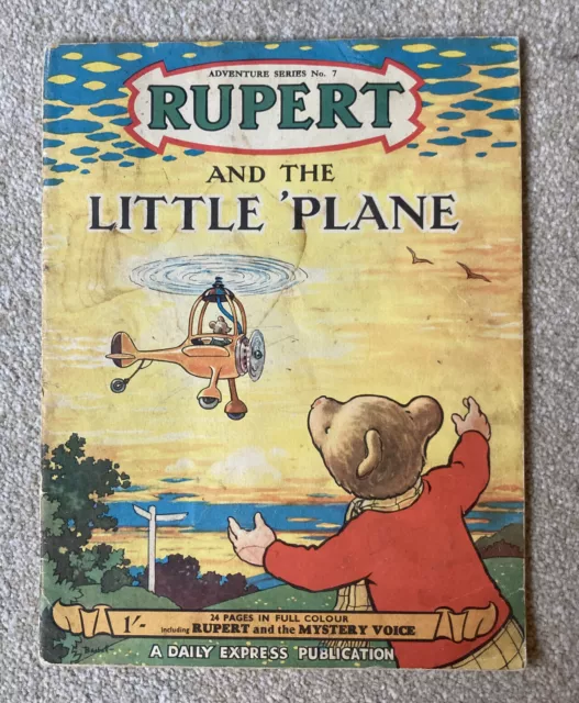 Rupert Bear 1950 Adventure Series No 7 Rupert and the Little Plane ORIGINAL