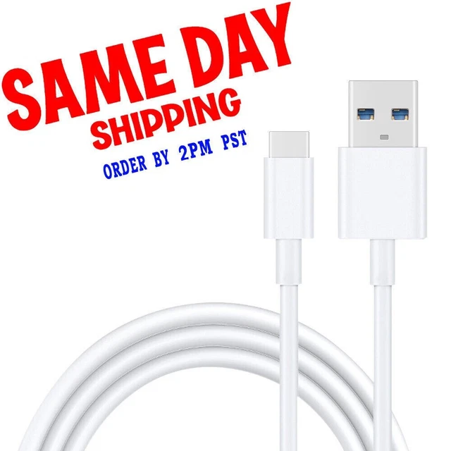 6 Feet Type-C USB 3.1 Charging Cable Connector for MetroPCS ZTE Blade Z Max Z982