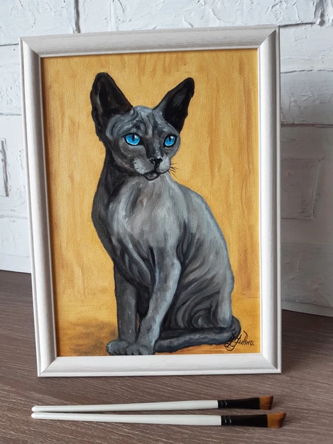 REPRODUCTION ET CADRE Nathalie chat perché, 1991 de Gilles