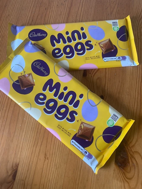 Mini Large Extra Large CADBURY MINI EGG Extra Large Chocolate Bar 360g X2 £16.31 - PicClick UK