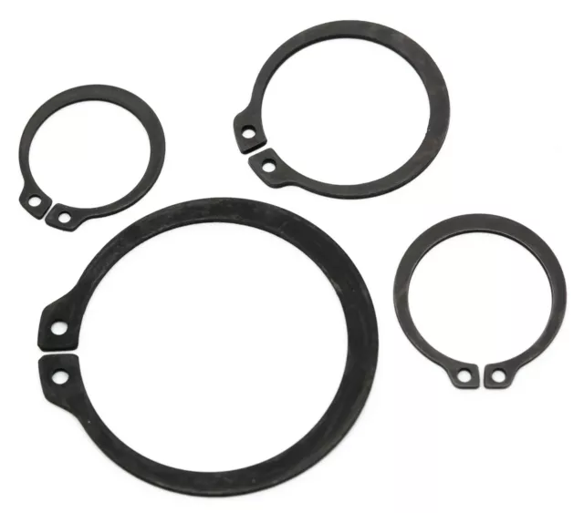 External Circlips Retaining Rings Snap CirClip Sizes: 4mm - 80mm Phosphated