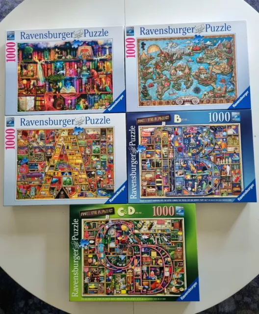 Ravensburger 5 Puzzle Konvolut - 5 Puzzle à 1000 Teile