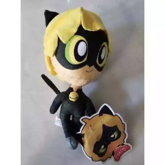 Miraculous Ladybug Zag Chibis - Plush Toy Cat Noir 7” New