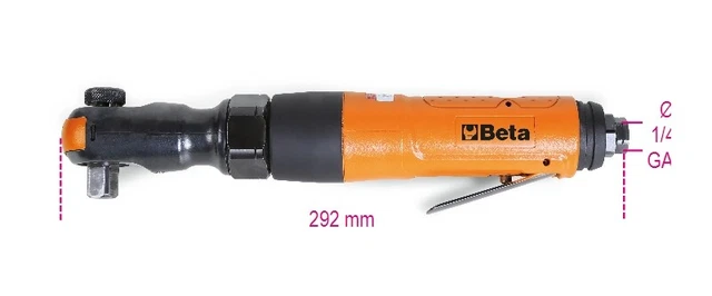 Beta Tools 1922P3 1/2" Drive Reversible Air Impact Ratchet 136Nm 019220013