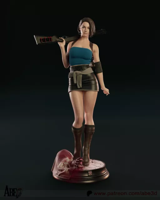 Figura accion JILL VALENTINE RE3    1 /6 32 CM   3d sin MONTAR ni PINTAR