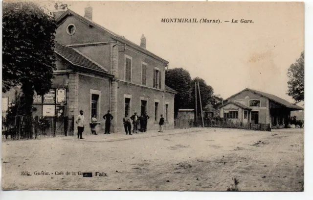 MONTMIRAIL - Marne - CPA 51 - la gare