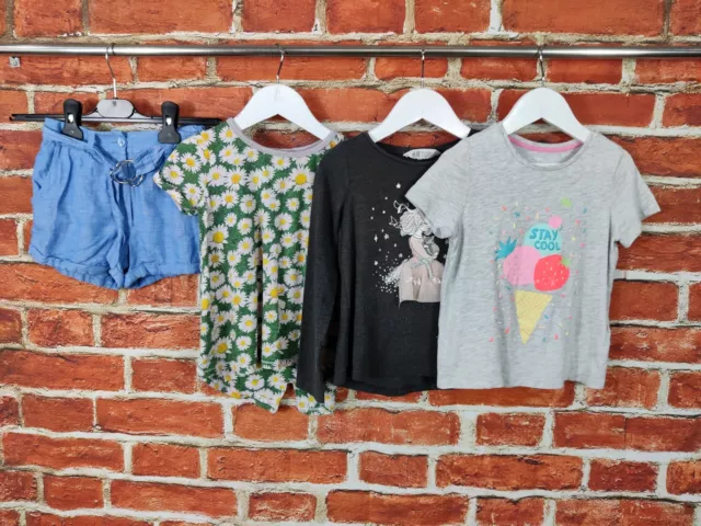 Girls Bundle Age 5-6 Years Next M&S H&M Shorts T-Shirts Summer Set Kids 116Cm