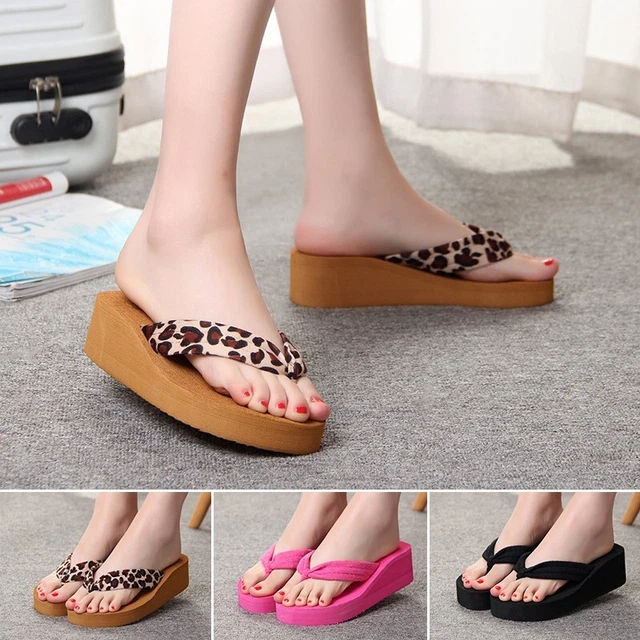 MODE FEMME PLAGE Pantoufles Talon Haut Semelle Compens e Sandales