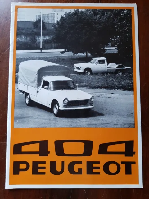 Peugeot 404 Pick-Up Range Brochure UK 1976